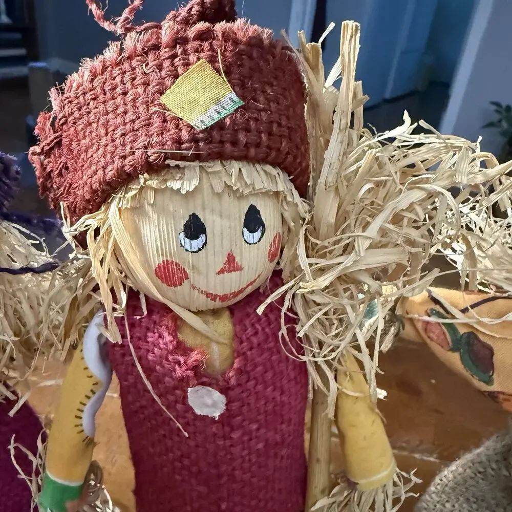 Set Of 4 Scarecrow Decoration Fall Decor Autumn Decorations Halloween Decoration